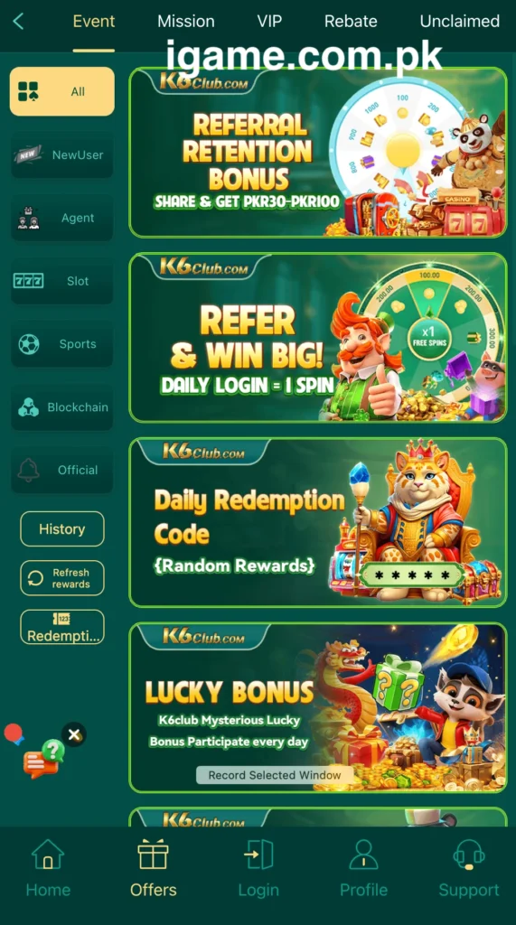 K6Club Game